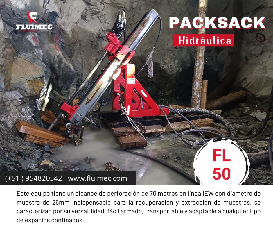 Hidráulica FL-50 Perfora en mina - Fluimec